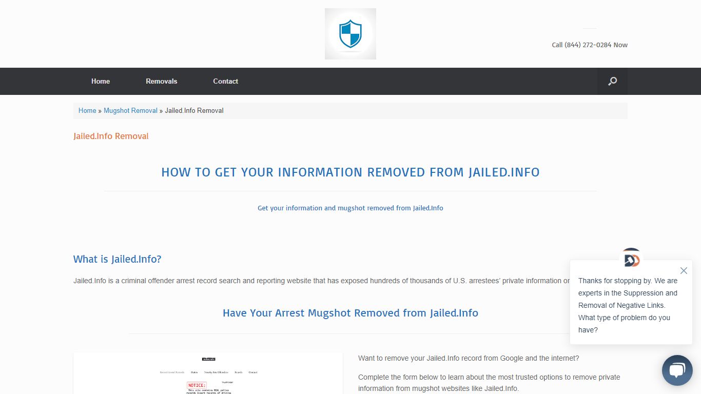 Jailed.Info Removal - Get Records off Jailed.Info | Remove-Arrests.org